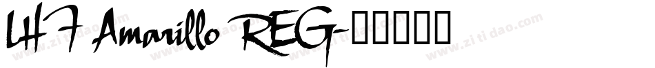 LHF Amarillo REG字体转换